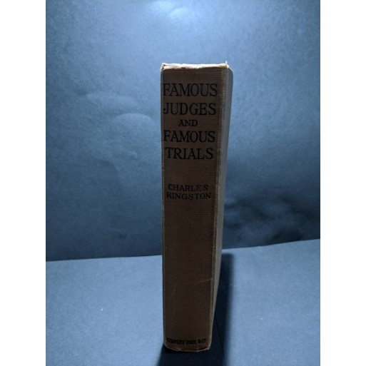 Famous Judges and Famous Trials Book by Kingston, Charles