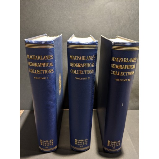MacFarlane's Geographical Collections Volumes I, II and III Book