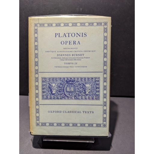 Platonis: Opera Tomus IV Book